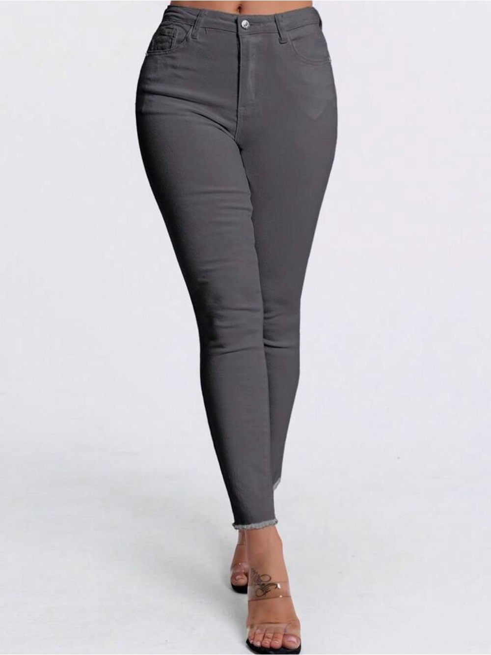Women’s High-Rise Skinny Jeans - Charcoal Gray